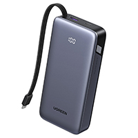 Мобильный аккумулятор Ugreen Nexode PB536, 20000 mAh, Gray
