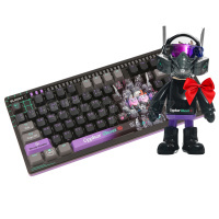 A4Tech AT75 Cypher Ghost SAVAGE, Alpha Optical Switch, Purple Gray, USB пернетақтасы