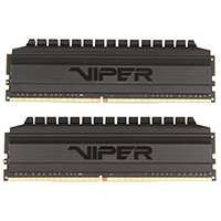DDR-4 DIMM 8 GB 3200 MHz Patriot Viper 4 Blackout Edition, 2x 4 GB Kit, BOX (PVB48G320C6K)