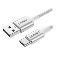 Кабель интерфейсный для USB Type-C Ugreen US288, 1m., White
