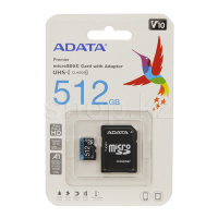 Micro SDXC 512Gb ADATA Premier, Class 10 UHS-I U1, V10, A1, жад картасы