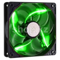 Вентилятор для корпуса Cooler Master SickleFlow 120 Green LED, 12sm, Black