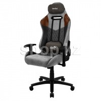 Кресло игровое компьютерное Aerocool DUKE Tan Grey, Black-Grey-Brown