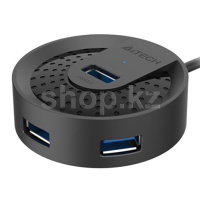 USB HUB 4-port USB 3.0 A4Tech HUB-30, Black