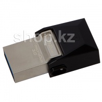 USB Флешка 32GB Kingston DataTraveler microDuo 3.0, Black-Silver
