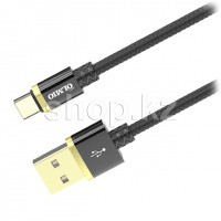 USB Type-C OLMIO Deluxe, 1m, Black интерфейс кабелі