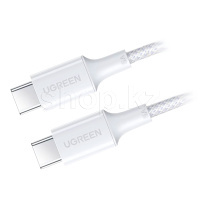 Кабель интерфейсный для USB Type-C - Type-C Ugreen L502, 2m, White