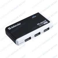 USB HUB 4-port USB 2.0 Defender Quadro Infix, Black-White