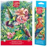 Набор цветные карандаши и альбом для рисования ErichKrause ArtBerry 32473 и 46892