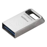 USB 128 GB Kingston DataTraveler Micro, USB 3.2, Silver флешкасы