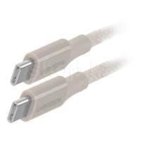 Кабель интерфейсный для USB Type-C - Type-C Ugreen L502, 2m, Gray