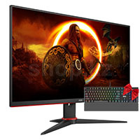 Монитор 23.8" AOC 24G2SPAE, Black-Red