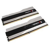 DDR-5 DIMM 64 GB 6000 MHz G.SKILL Trident Z5 RGB, 2x 32 GB Kit, Silver, BOX (F5-6000J3238G32GX2-TZ5RS) (SN:24424332564)