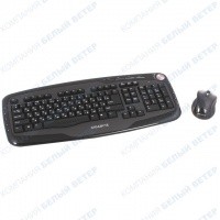 Клавиатура Gigabyte GK-KM7600, Black-Gray, USB + мышь