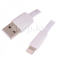 Apple Lightning Usams SJ-199, 1.2m, White интерфейс кабелі