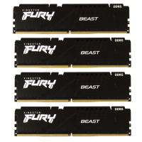 DDR-5 DIMM 128 GB 5200 MHz Kingston Fury Beast, 4x 32 GB Kit, BOX (KF552C40BBK4-128)