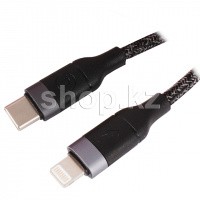 Кабель интерфейсный для USB Type-C/Lightning Usams SJ-350, 1.2m, Black