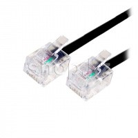 Patch cord RJ-11 3cat, SHIP телефон, UTP, 1.5m, OEM