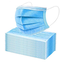 Маска медицинская одноразовая 3-х слойная, 50 шт