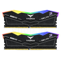 DDR-5 DIMM 64 GB 6000 MHz Team Group Delta RGB, 2x 32 GB Kit, Black, BOX (FF7D564G6000HC38JDC01)