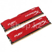 DDR-4 DIMM 16Gb/3200MHz PC25600 Kingston HyperX Fury, 2x8Gb Kit, Red, BOX