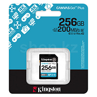 Карта памяти SDXC 256Gb Kingston Canvas Go! Plus, Class 10 UHS-I U3 V30 A2