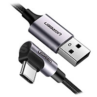 USB Type-C Ugreen 50940, 0.5m, Black, BOX интерфейс кабелі