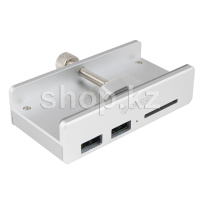 USB HUB 4-port USB 3.0 Orico MH2AC-U3, Silver (SN:YC2020092504661)