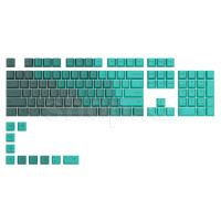 Набор колпачков на клавиатуру Glorious GPBT Keycaps Rain Forest, Dark Green/Green