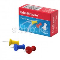 Кнопки силовые ErichKrause 24877, цветные, 50шт