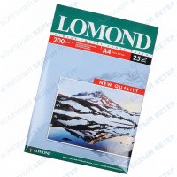 Lomond A4, 200г/м2, 25 парақ, жылтыр, бір жақты, қағазы