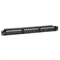 Patch panel 24-port SHIP P197-24M, FTP, 19", 1U, Cat. 5e