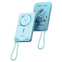 Мобильный аккумулятор Ugreen MagFlow Air PB570, 10000 mAh, Blue