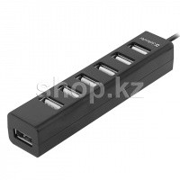 USB HUB 7-port USB 2.0 Defender Quadro Swift, Black