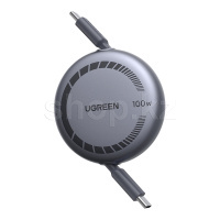 USB Type-C - Type-C Ugreen L531, 1m, Gray интерфейс кабелі