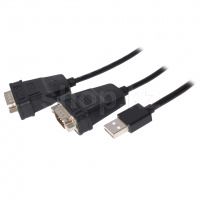 Кабель USB 2.0 A - 2 х RS232 UGREEN, 1.5m, Black
