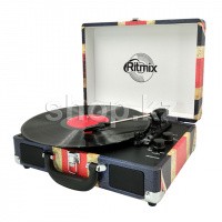 Проигрыватель виниловых пластинок Ritmix LP-120B, UK flag