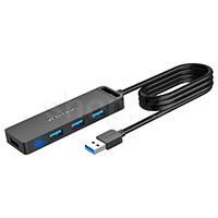 USB HUB 4-port USB 3.0 Vention CHLHF, Gray