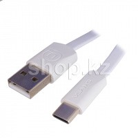 Кабель интерфейсный для USB Type-C Usams SJ-200, 1.2m, White