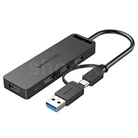 USB HUB 4-port USB 3.0 Vention CHTBB, Black