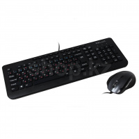 Клавиатура Delux DLD-6220OUB, Black, USB + мышь