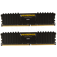 DDR-4 DIMM 32 GB 3600 MHz PC28800 Corsair Vengeance LPX, 2x 16 GB Kit, Black (CMK32GX4M2Z3600C18)