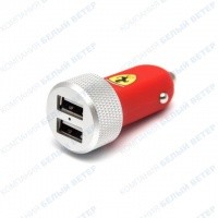 Зарядное устройство CG MOBILE Scuderia Ferrari FERUCCAD2URE, автомобиль, USB