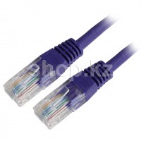 Patch cord RJ-45 5е cat Cablexpert PP12-5M/V, UTP, 5m, Violet