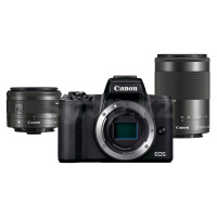 Canon EOS M50 Mark II, EF-M15-45 IS STM, EF-M55-200 IS STM, Black фотоаппарат