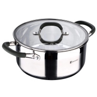 Кастрюля Bergner Midnight BG-32082-MM, 20 см, 2.3 л, с крышкой