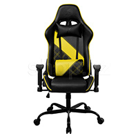 Кресло геймерское 1Stplayer S02-BKYE, Black-Yellow