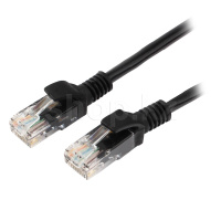 Patch cord RJ-45 5е cat Cablexpert PP12-20M/BK, UTP, 20m, Black