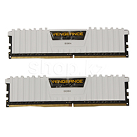 DDR-4 DIMM 16 GB 3200 MHz PC25600 Corsair Vengeance LPX, 2x 8GB Kit, White (CMK16GX4M2B3200C16W)
