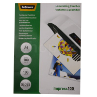 Пленка для ламинирования Fellowes FS-53511, A4, 100 мкм, глянцевая, (100шт.)